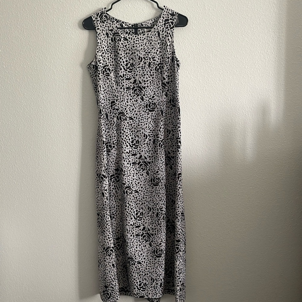 Studio I Petite Leopard Floral Dress Size 8P